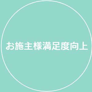 お施主様満足度向上