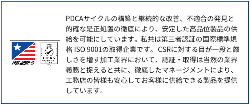 ISO9001の取得企業